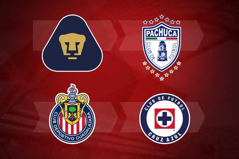 Semifinales listas: Pumas ante Pachuca y Cruz Azul contra Chivas
