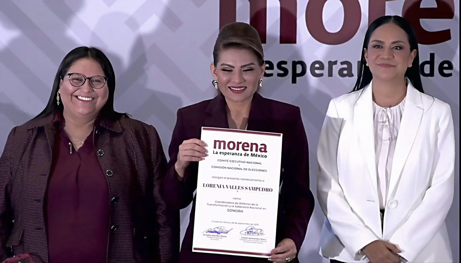 Otra senadora más; Lorenia Valles Sampedro será coordinadora de Morena en Sonora