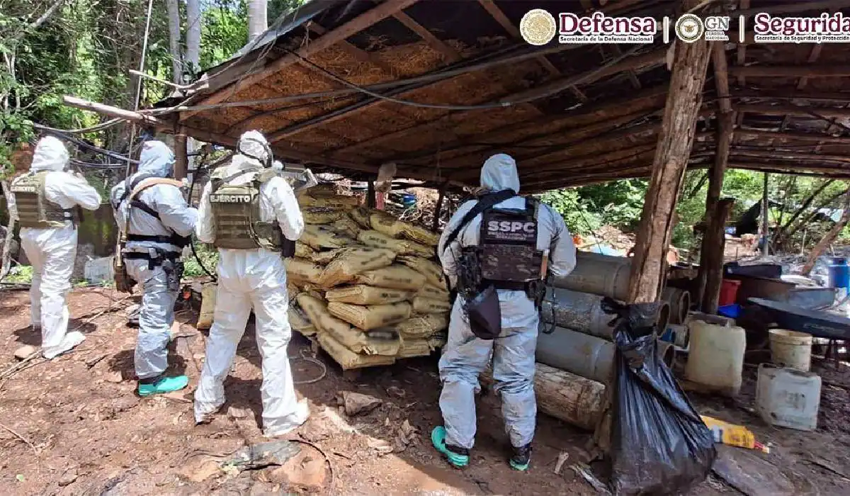 Golpe al narco: Desmantelan 4 laboratorios clandestinos en Michoacán y Guerrero