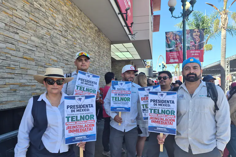 Sindicalistas piden a Sheinbaum justicia laboral por despido de 200 trabajadores de empresa Telnor