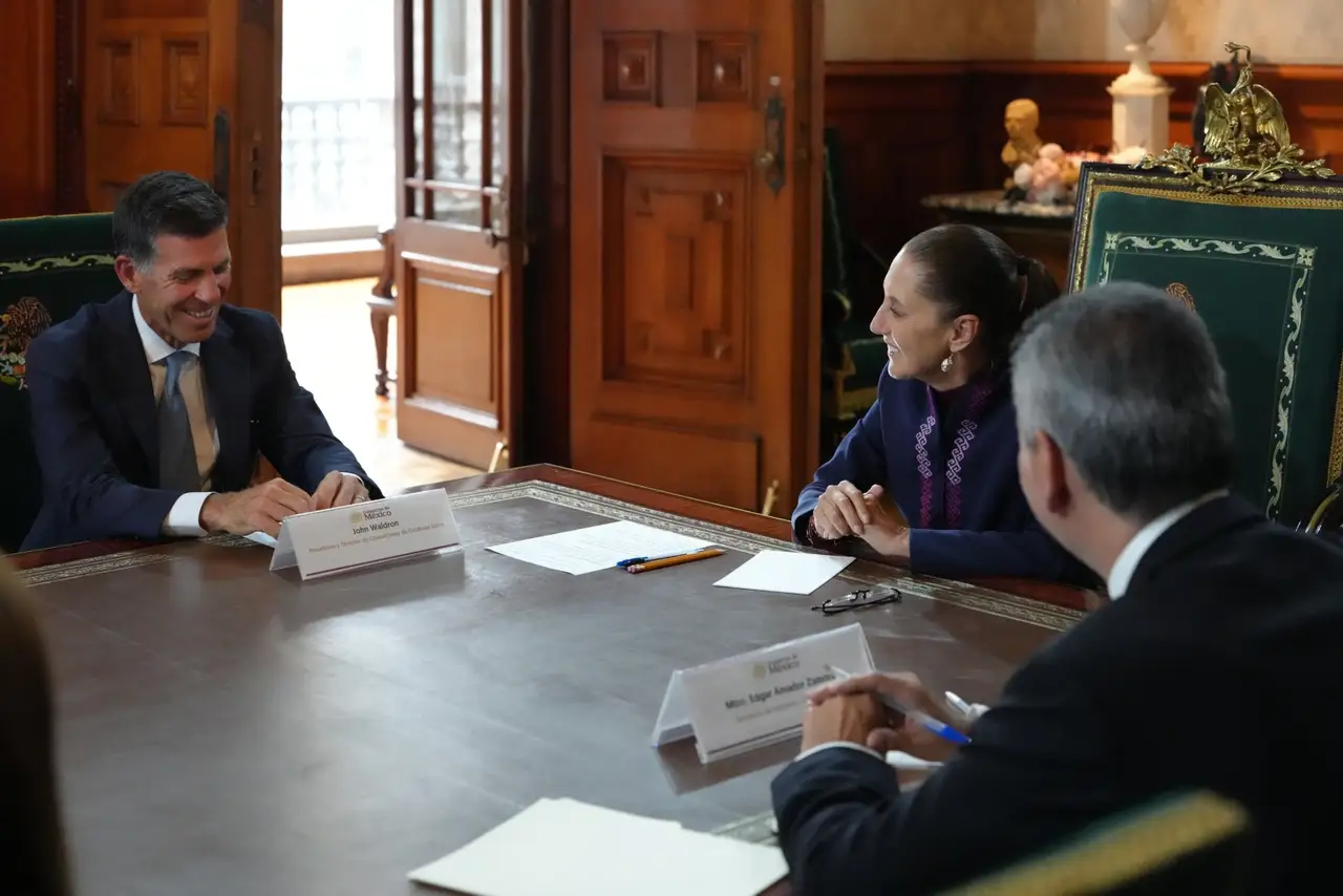 Claudia Sheinbaum se reúne con el presidente de Goldman Sachs
