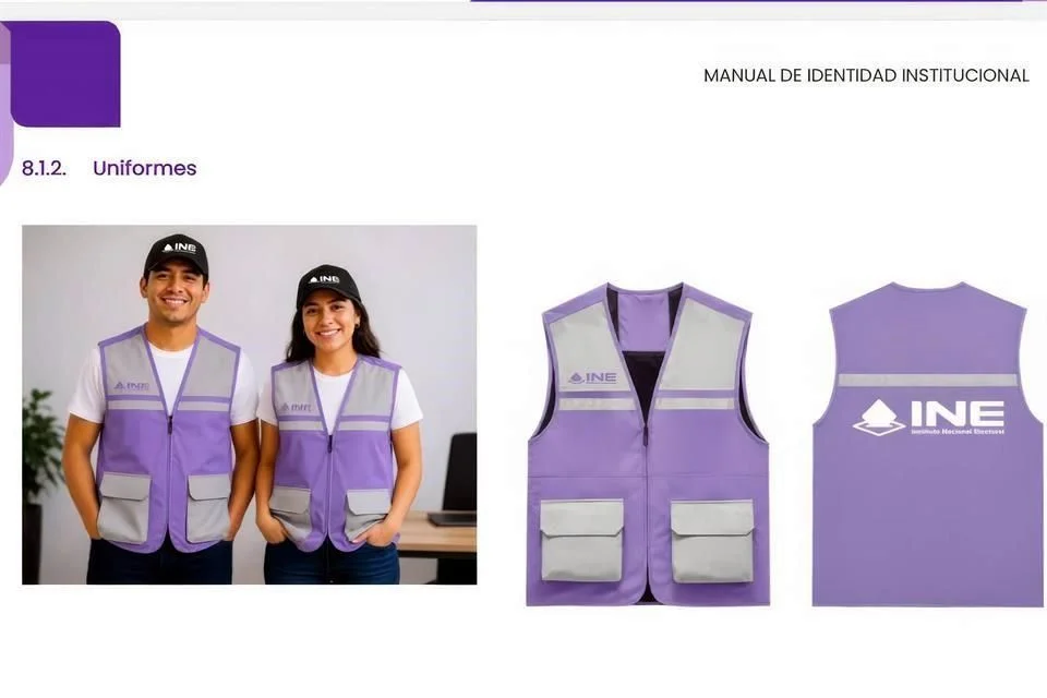 Cambia el INE el rosa mexicano por el lila