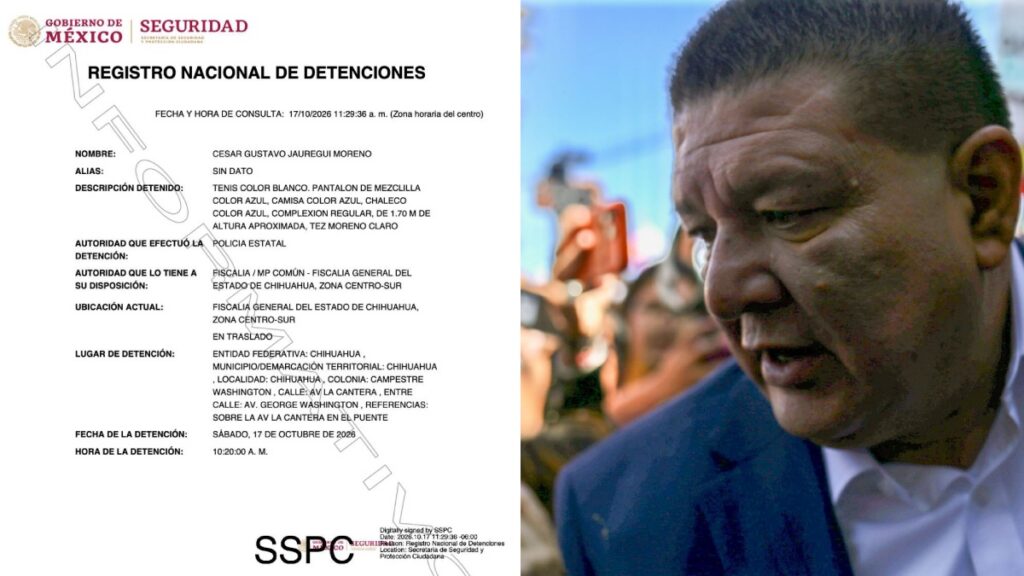 Detienen a César Jáuregui, exfiscal de Chihuahua, por caso de agentes de la CIA
